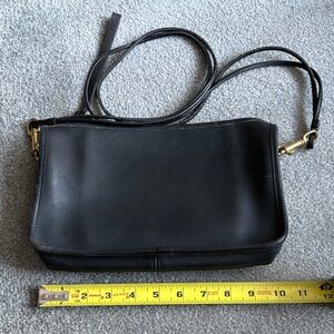 Coach Black Leather Shoulder Bag